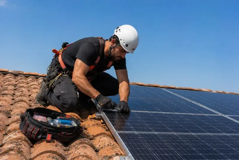 Maintenance et monitoring de panneaux solaires à Guern